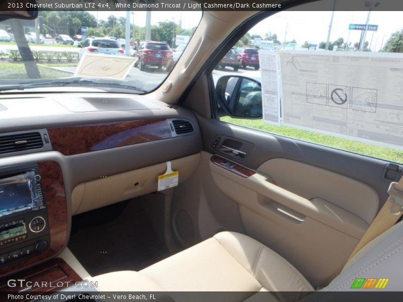 White Diamond Tricoat / Light Cashmere/Dark Cashmere 2013 Chevrolet Suburban LTZ 4x4