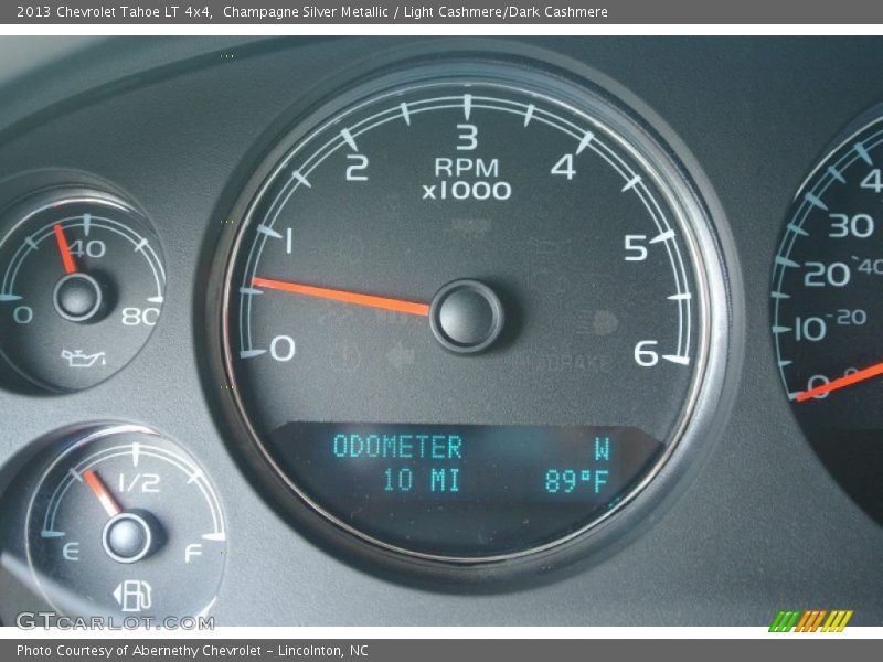 Champagne Silver Metallic / Light Cashmere/Dark Cashmere 2013 Chevrolet Tahoe LT 4x4