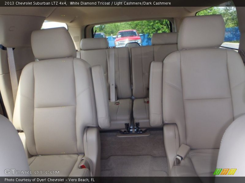 White Diamond Tricoat / Light Cashmere/Dark Cashmere 2013 Chevrolet Suburban LTZ 4x4