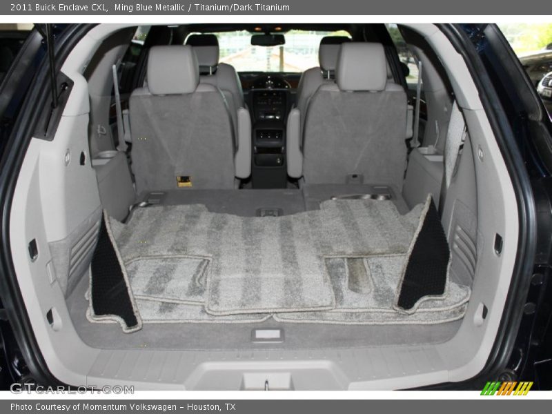 Ming Blue Metallic / Titanium/Dark Titanium 2011 Buick Enclave CXL