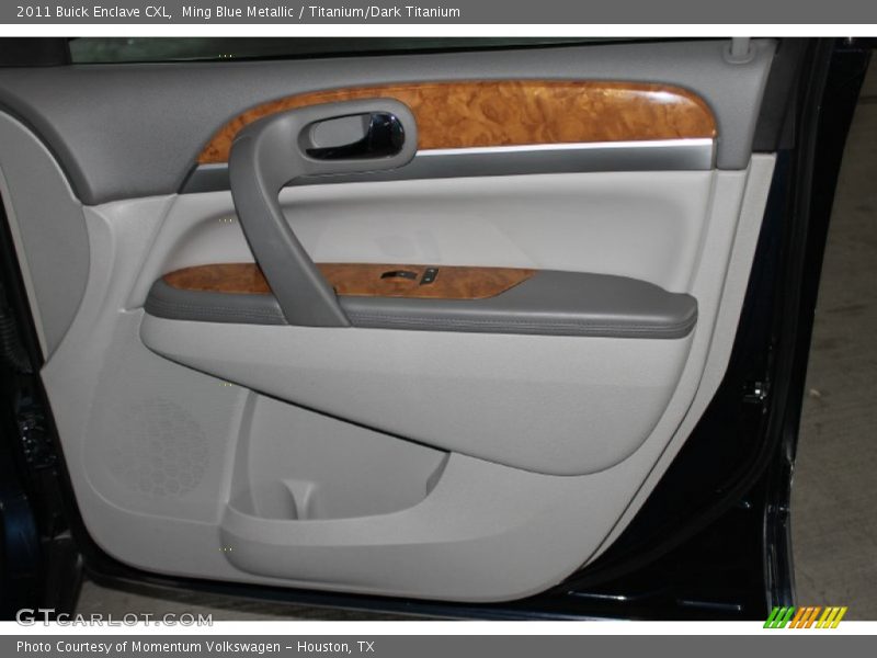 Ming Blue Metallic / Titanium/Dark Titanium 2011 Buick Enclave CXL