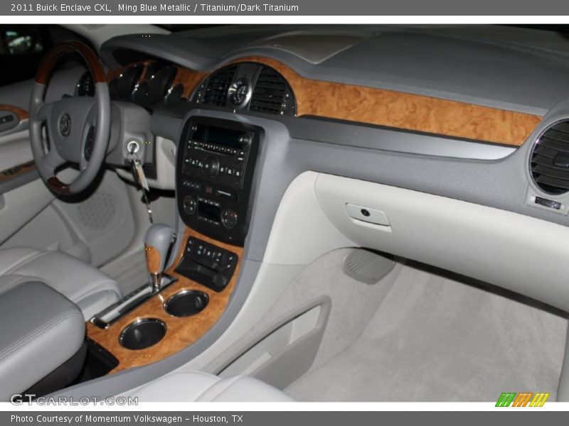 Ming Blue Metallic / Titanium/Dark Titanium 2011 Buick Enclave CXL