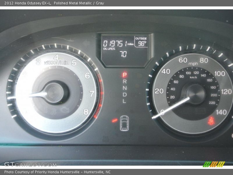 Polished Metal Metallic / Gray 2012 Honda Odyssey EX-L