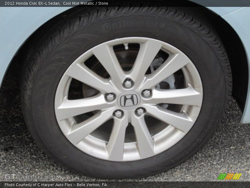 Cool Mist Metallic / Stone 2012 Honda Civic EX-L Sedan