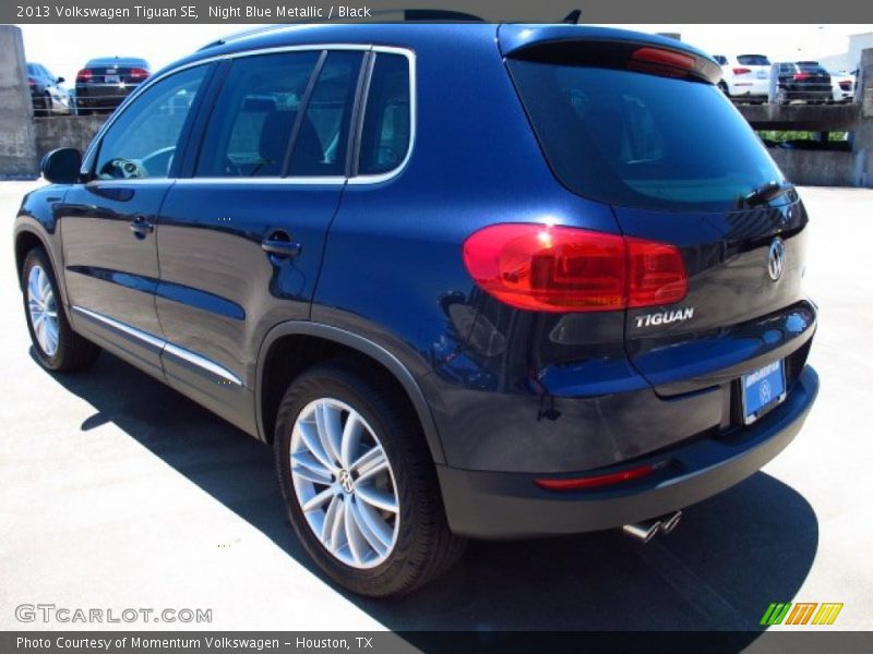 Night Blue Metallic / Black 2013 Volkswagen Tiguan SE