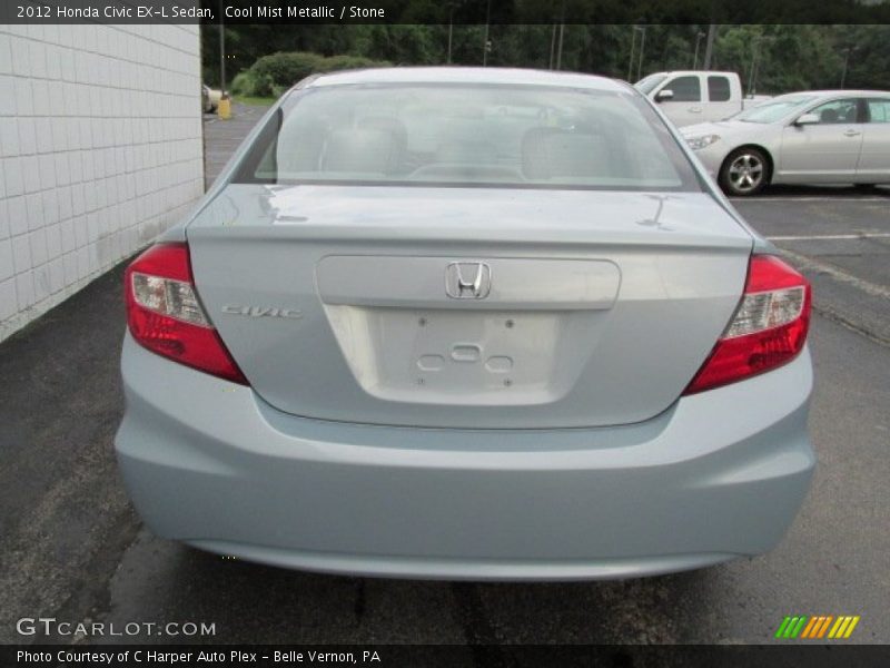Cool Mist Metallic / Stone 2012 Honda Civic EX-L Sedan