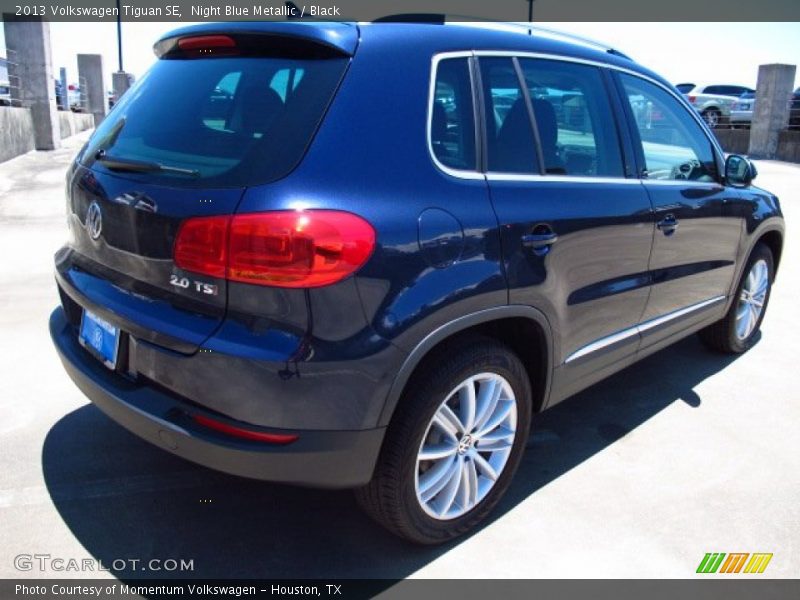 Night Blue Metallic / Black 2013 Volkswagen Tiguan SE