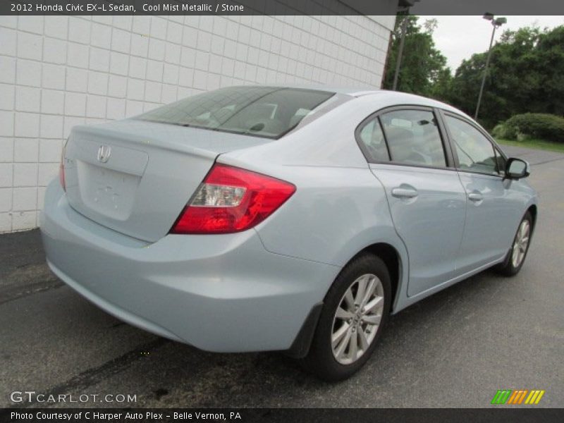 Cool Mist Metallic / Stone 2012 Honda Civic EX-L Sedan