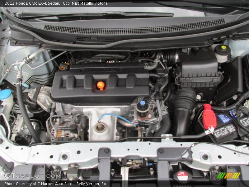 Cool Mist Metallic / Stone 2012 Honda Civic EX-L Sedan