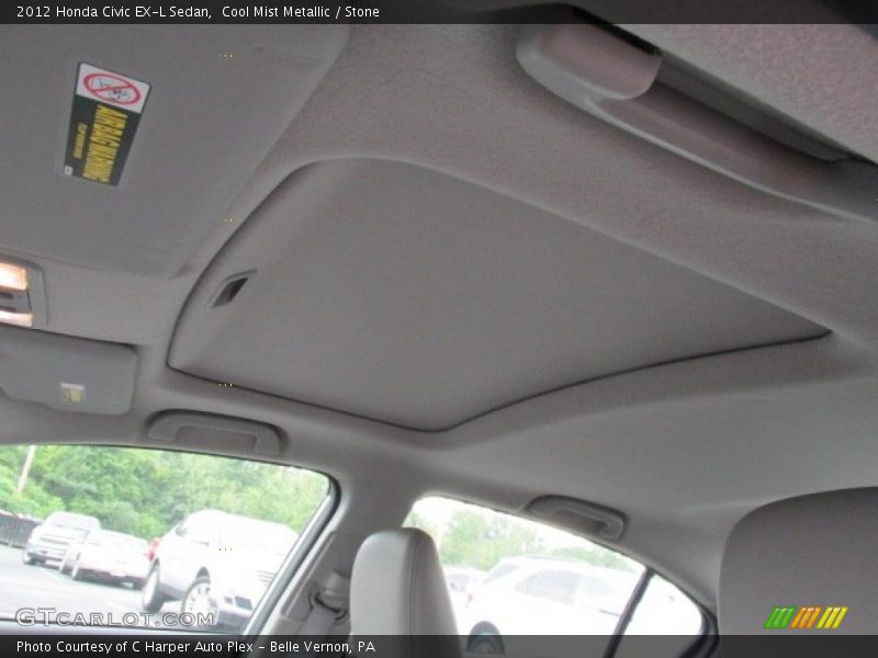 Cool Mist Metallic / Stone 2012 Honda Civic EX-L Sedan