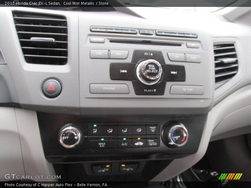 Cool Mist Metallic / Stone 2012 Honda Civic EX-L Sedan