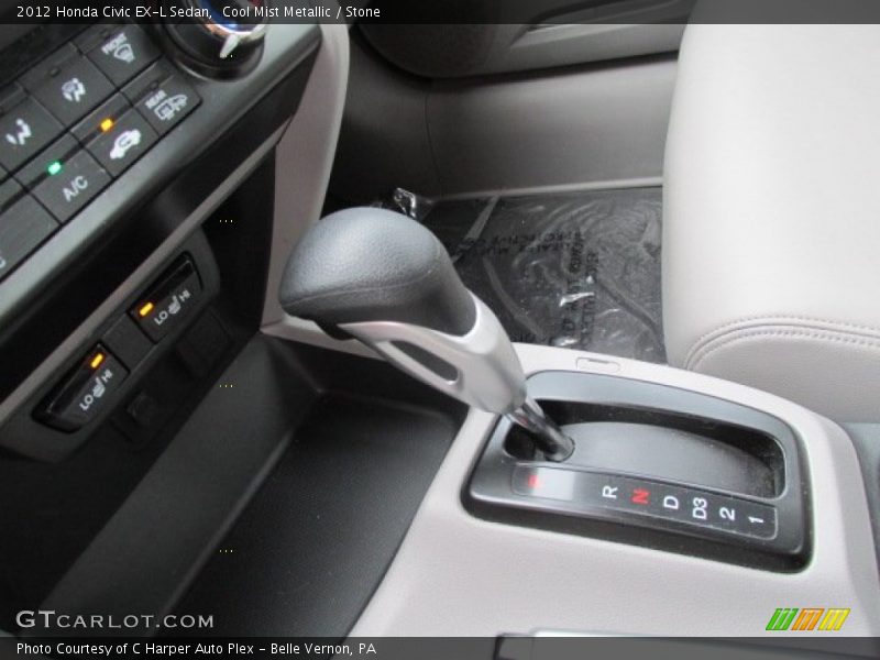 Cool Mist Metallic / Stone 2012 Honda Civic EX-L Sedan