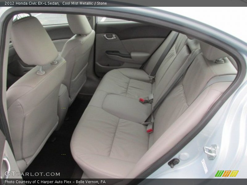 Cool Mist Metallic / Stone 2012 Honda Civic EX-L Sedan