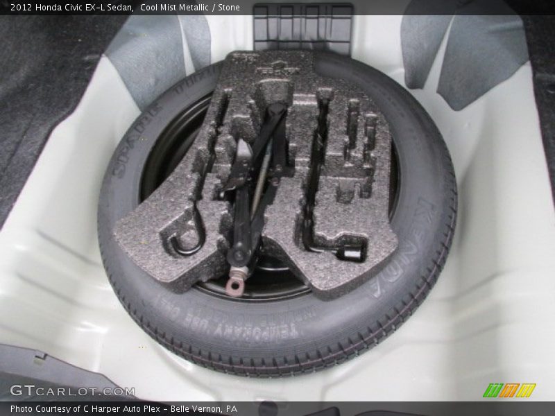 Cool Mist Metallic / Stone 2012 Honda Civic EX-L Sedan