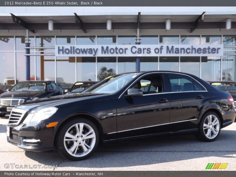 Black / Black 2012 Mercedes-Benz E 350 4Matic Sedan