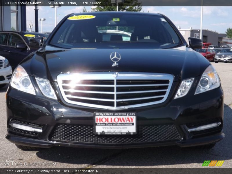 Black / Black 2012 Mercedes-Benz E 350 4Matic Sedan