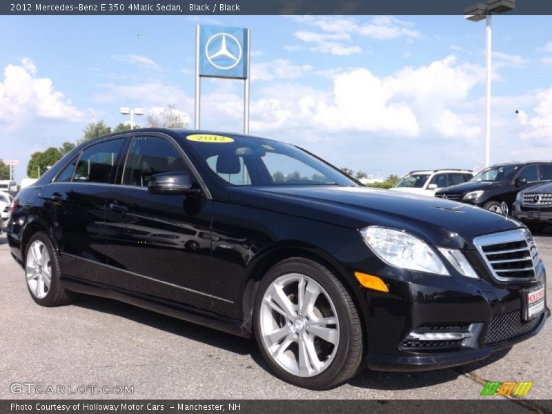 Black / Black 2012 Mercedes-Benz E 350 4Matic Sedan