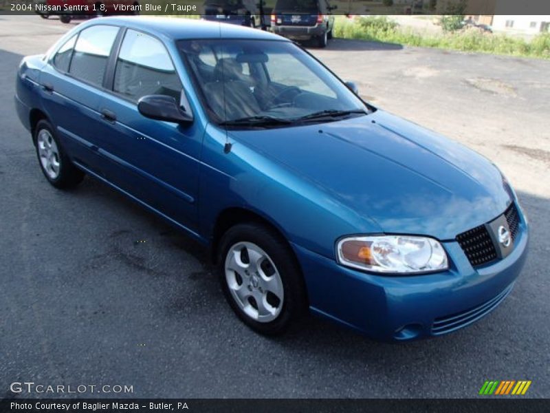 Vibrant Blue / Taupe 2004 Nissan Sentra 1.8