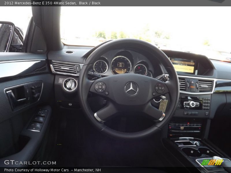 Black / Black 2012 Mercedes-Benz E 350 4Matic Sedan