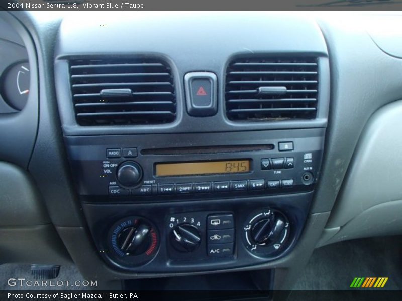 Vibrant Blue / Taupe 2004 Nissan Sentra 1.8