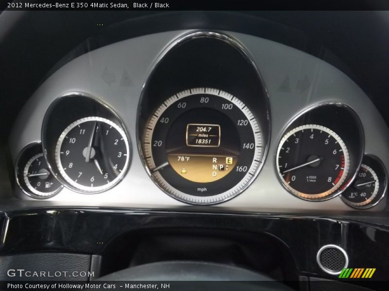 Black / Black 2012 Mercedes-Benz E 350 4Matic Sedan