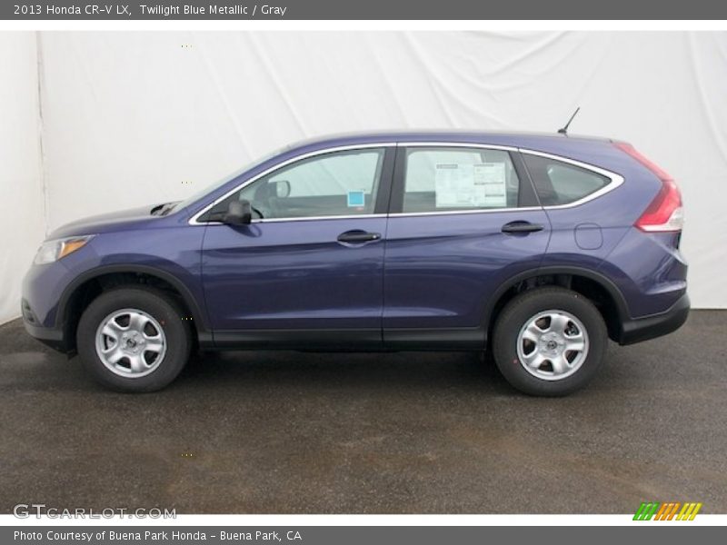 Twilight Blue Metallic / Gray 2013 Honda CR-V LX