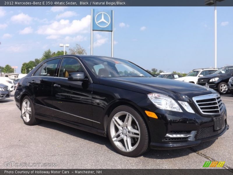 Black / Natural Beige/Black 2012 Mercedes-Benz E 350 4Matic Sedan