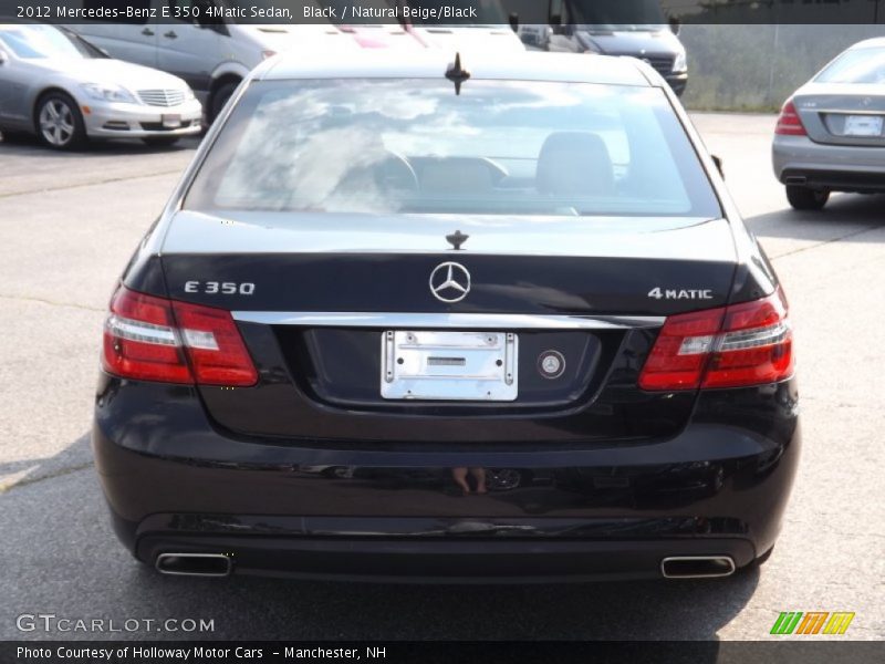 Black / Natural Beige/Black 2012 Mercedes-Benz E 350 4Matic Sedan