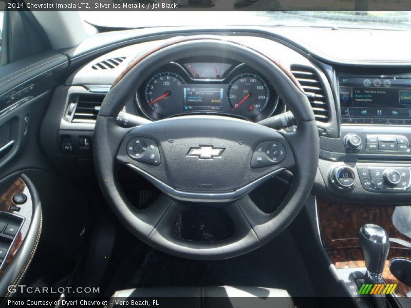 Silver Ice Metallic / Jet Black 2014 Chevrolet Impala LTZ