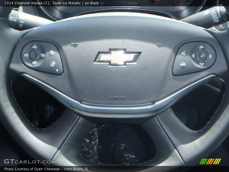 Silver Ice Metallic / Jet Black 2014 Chevrolet Impala LTZ