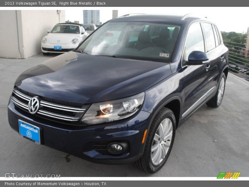 Night Blue Metallic / Black 2013 Volkswagen Tiguan SE