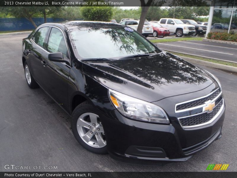 Black Granite Metallic / Jet Black/Titanium 2013 Chevrolet Malibu LS