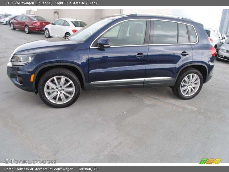 Night Blue Metallic / Black 2013 Volkswagen Tiguan SE
