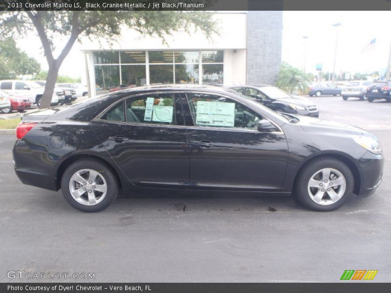Black Granite Metallic / Jet Black/Titanium 2013 Chevrolet Malibu LS