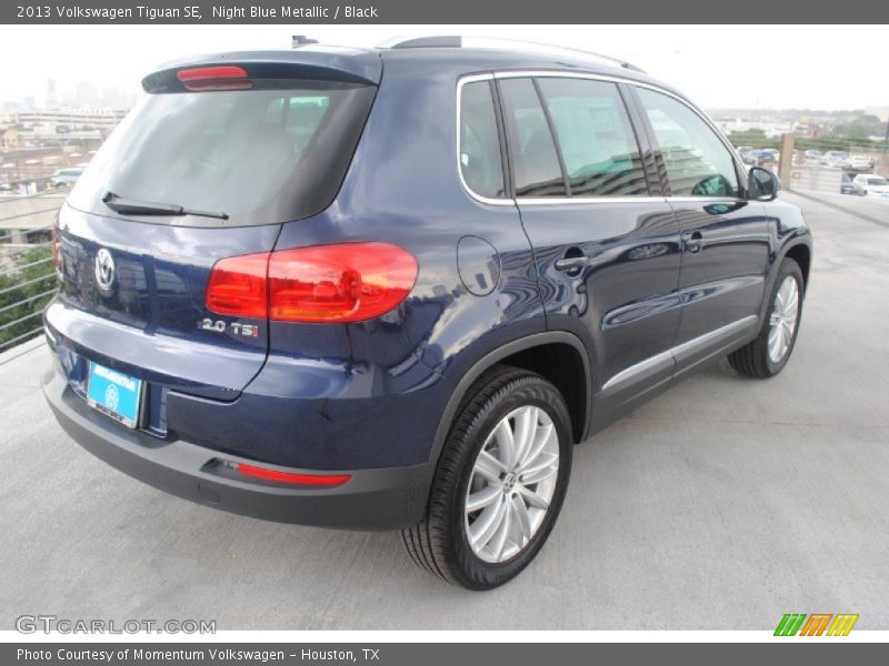 Night Blue Metallic / Black 2013 Volkswagen Tiguan SE