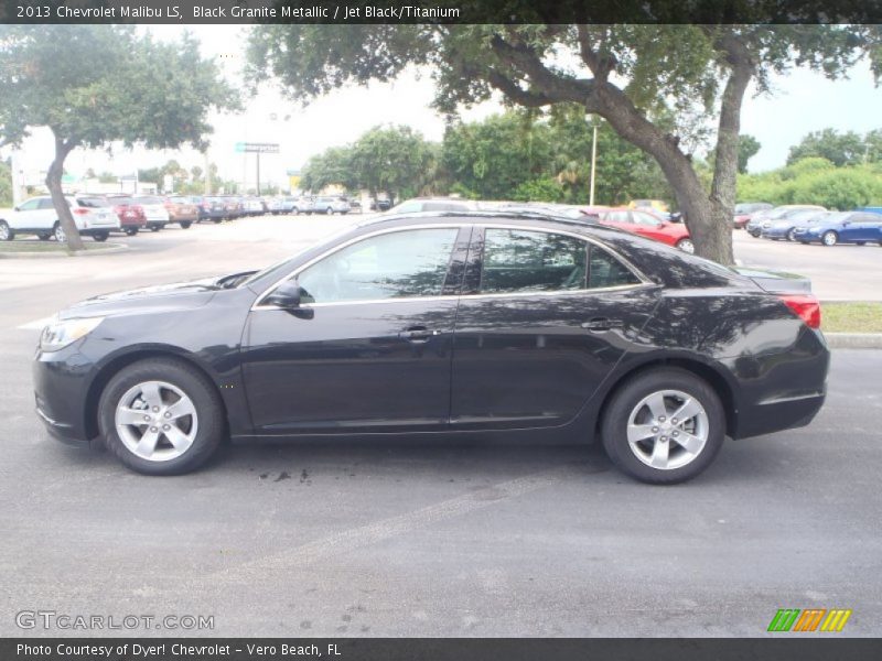 Black Granite Metallic / Jet Black/Titanium 2013 Chevrolet Malibu LS