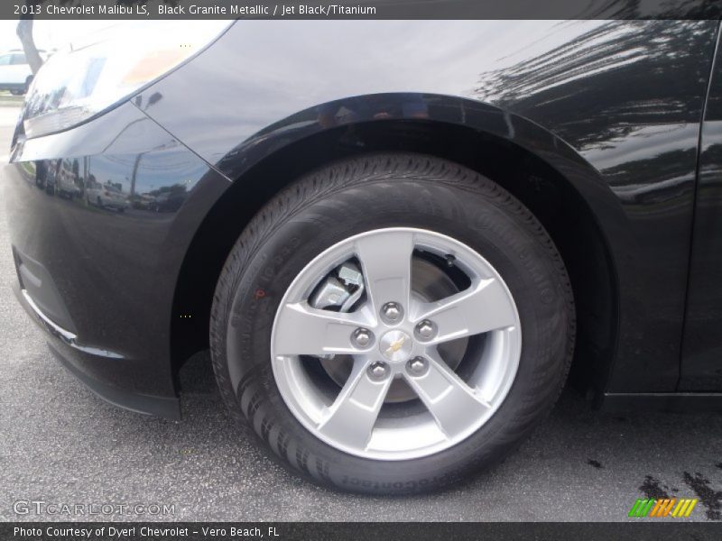 Black Granite Metallic / Jet Black/Titanium 2013 Chevrolet Malibu LS