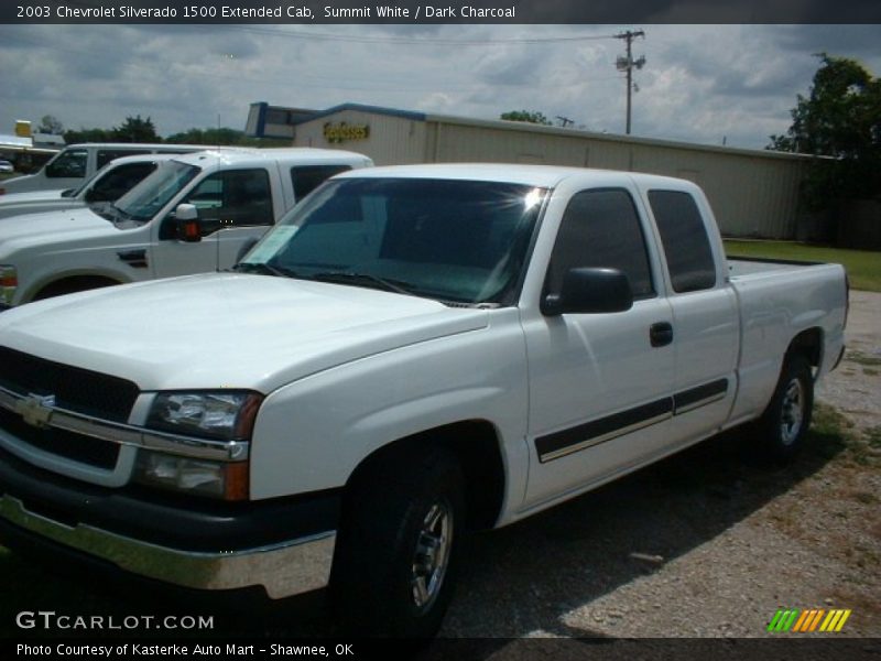 Summit White / Dark Charcoal 2003 Chevrolet Silverado 1500 Extended Cab