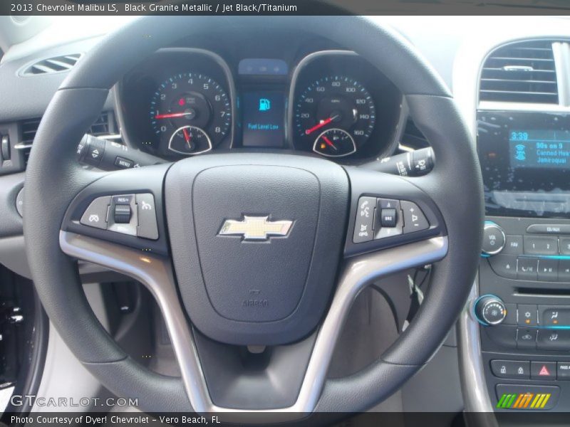 Black Granite Metallic / Jet Black/Titanium 2013 Chevrolet Malibu LS