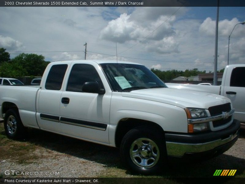Summit White / Dark Charcoal 2003 Chevrolet Silverado 1500 Extended Cab