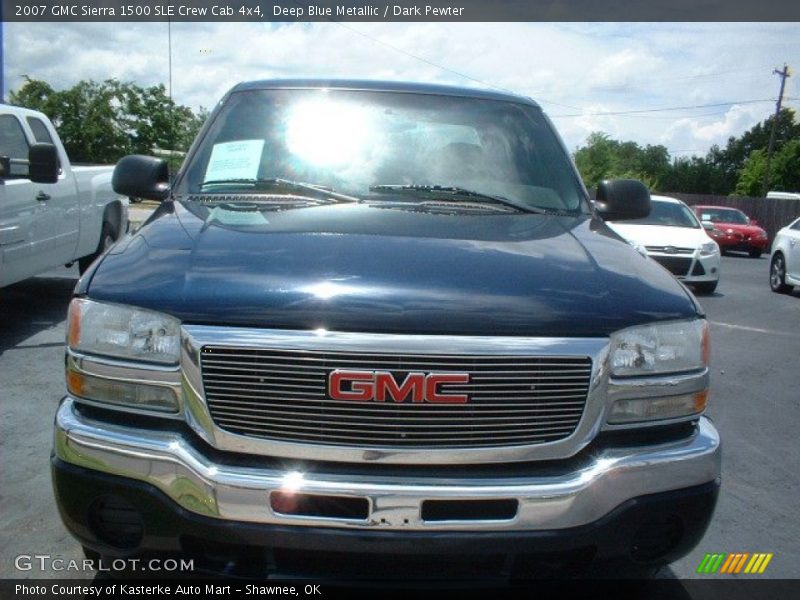Deep Blue Metallic / Dark Pewter 2007 GMC Sierra 1500 SLE Crew Cab 4x4