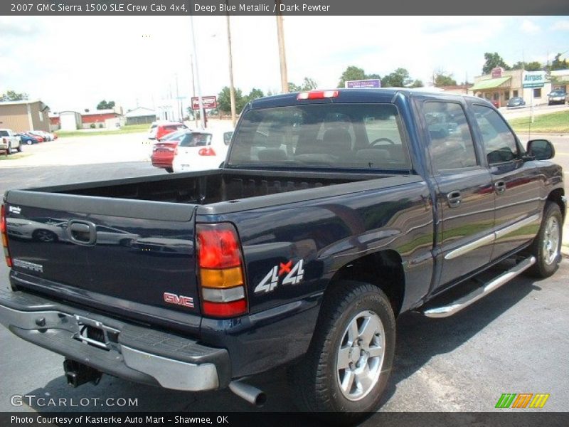 Deep Blue Metallic / Dark Pewter 2007 GMC Sierra 1500 SLE Crew Cab 4x4