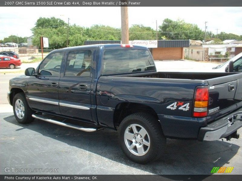 Deep Blue Metallic / Dark Pewter 2007 GMC Sierra 1500 SLE Crew Cab 4x4