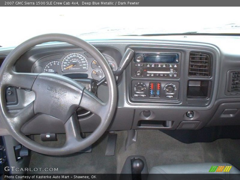 Deep Blue Metallic / Dark Pewter 2007 GMC Sierra 1500 SLE Crew Cab 4x4