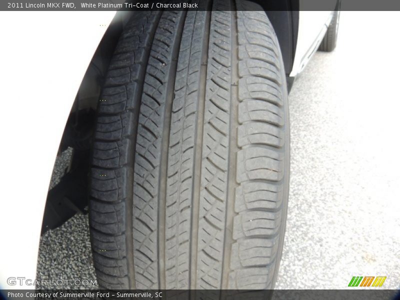 White Platinum Tri-Coat / Charcoal Black 2011 Lincoln MKX FWD