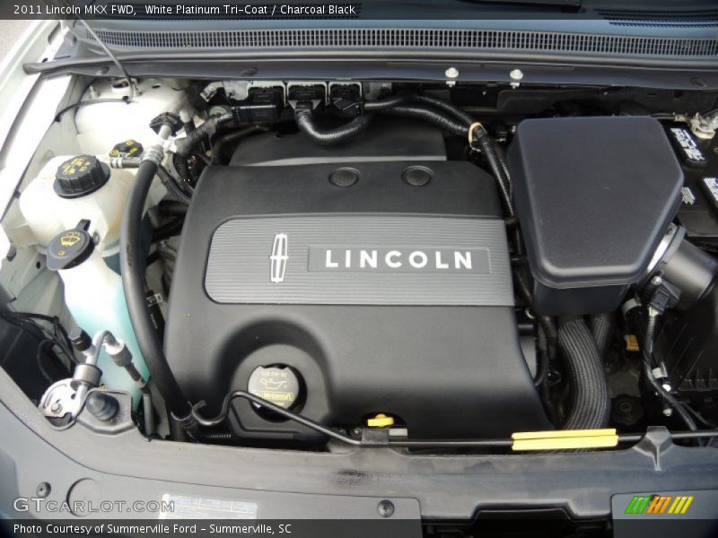 White Platinum Tri-Coat / Charcoal Black 2011 Lincoln MKX FWD