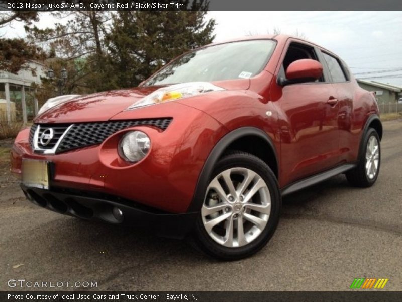 Cayenne Red / Black/Silver Trim 2013 Nissan Juke SV AWD