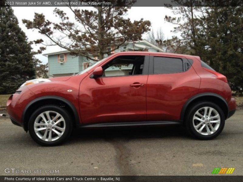 Cayenne Red / Black/Silver Trim 2013 Nissan Juke SV AWD