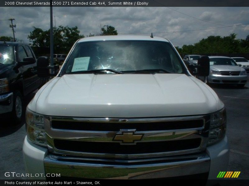 Summit White / Ebony 2008 Chevrolet Silverado 1500 Z71 Extended Cab 4x4