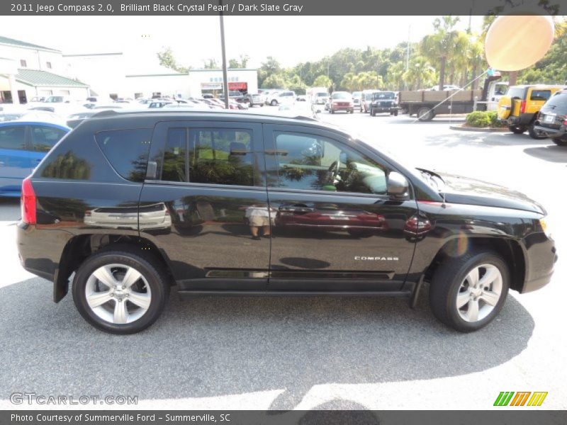 Brilliant Black Crystal Pearl / Dark Slate Gray 2011 Jeep Compass 2.0